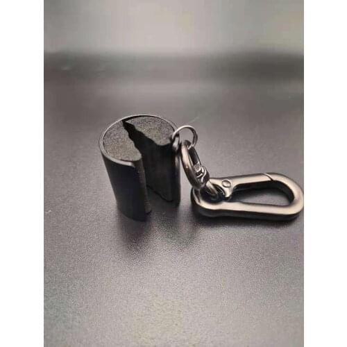 LinMoFish New Rod hanger Portable hanging buckle Becaron Black lightweight Portable and convenient