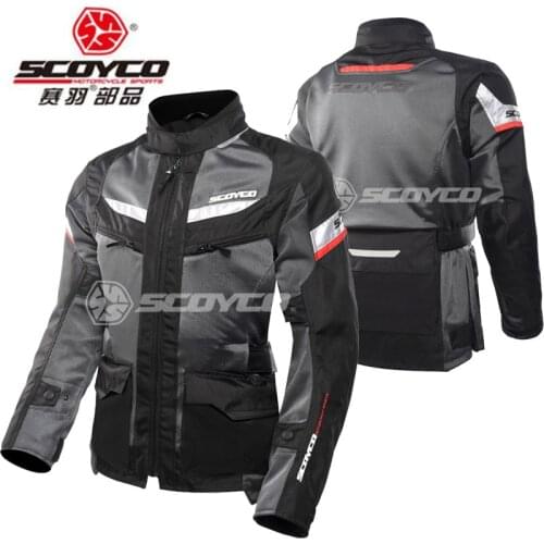2018 Summer New SCOYCO Man Motorcycle Riding Jacket JK60 Breathable Motocross knight motorbike Jackets Made of 600D Oxford cloth