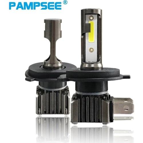 PAMPSEE 2PCS H4 LED 12000LM/Pair Mini Car Headlight Bulbs H8 LED H7 H1 H9 H11 Headlamps Kit 9005 HB3 9006 HB4 Auto LED Lamps M2