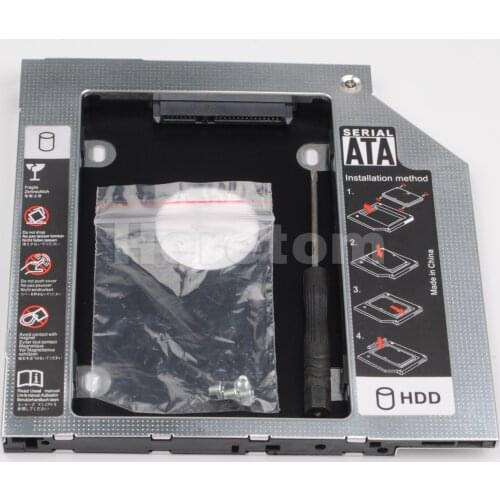 9.5MM SATA 2nd Hard Drive HDD Caddy Optical Bay For Dell Latitude Precision E4300 E4310 2.5" Opticalbay