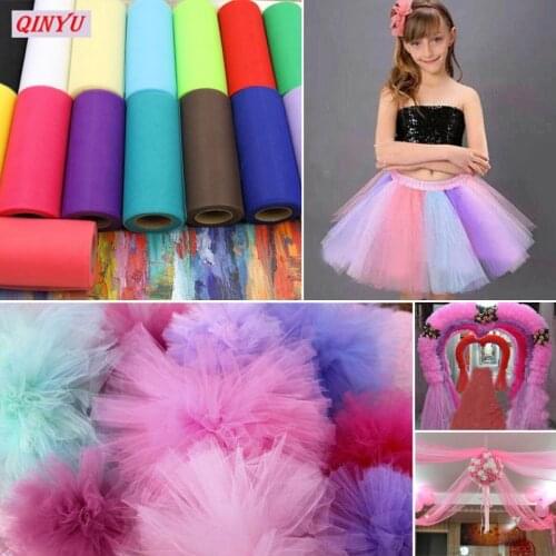 Tulle Roll Spool 22mx15cm Organza Roll Tulle Organza Fabric Tutu Skirt Girl Baby Shower Decor Party Supplies 6Z