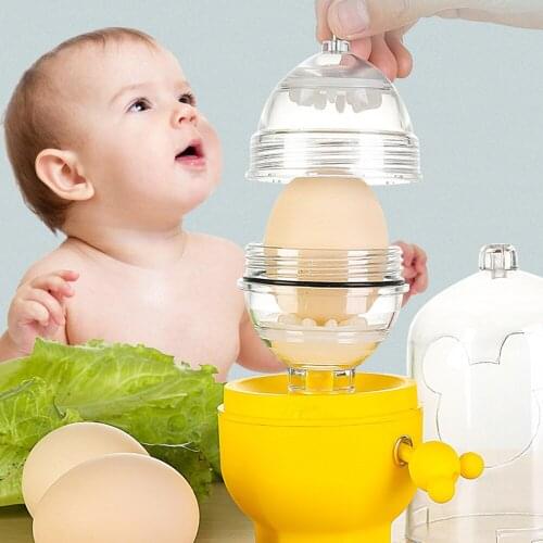 Egg Scrambler Shaker Whisk Hand Powered Golden Creative Eg G Maker Mixer Cooking Utensil Accessoires Kitchen Tools JU0261