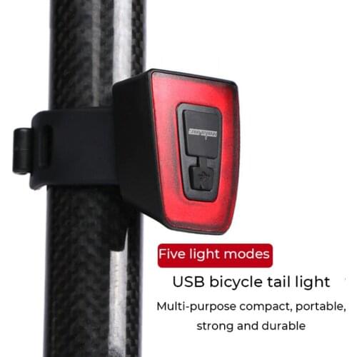 Bicycle Taillights Night Riding Lights Night Warning Usb Rechargeable Helmet Tail Lights Highlighting Mountain Biking Lights