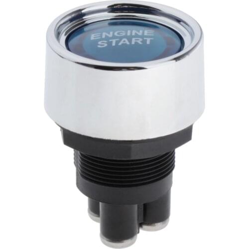 Waterproof Engine Start Switch Fit for 12V-24V Boats Vehicles LED Light