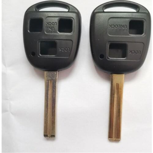 DAKATU 2/3 button replacement blank remote key shell for Lexus RX300 LS400 LS430 For Toyota Camry Car key shell toy48 short