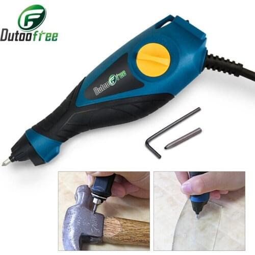 Dutoofree Electric Engraver Engraving Tools Mark Pen For Metal Wood PVC Plastic Electric Engraving Pen Tool Electric Engraver