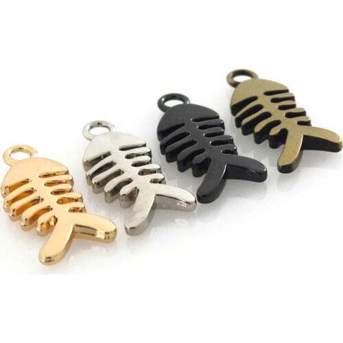 1pcs Metal Fishbone Shape Pendant Fashion Buckle for Handbag Purse Luggage Garment Shoes Hardware Closure Bag Parts Accessories