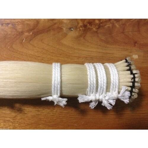 100 hanks 80-85cm natural Mongolian violin bow horse hair