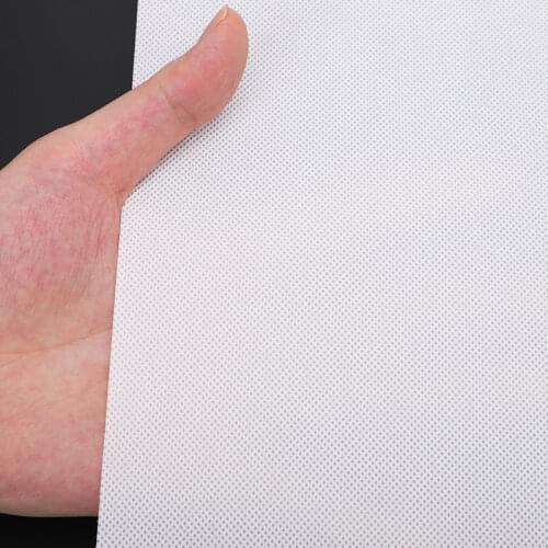 100cm 20g 30g 40g 50g 60g 70g 80g White Non-woven Fabric Interlinings Iron On Sewing Patchwork Single-sided Adhesive Lining DIY