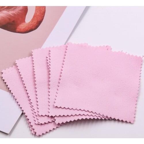 5/10PCS Polish Cleaning Polishing Cloth High Quality Suede Cleaning Cloth Wiping Jewelry Maintenance Jewelry Anti Tarnish