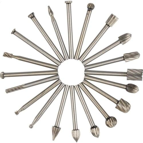 6Pcs/10Pcs/20Pcs HSS Rotary Bits Tools Suit for Engraving Wood Working Tools Accessories