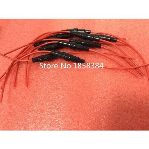 Free shipping 10PCS/lot 5x20mm AGC Fuse Holder Inline screw type with 16 wire AWG for car boat