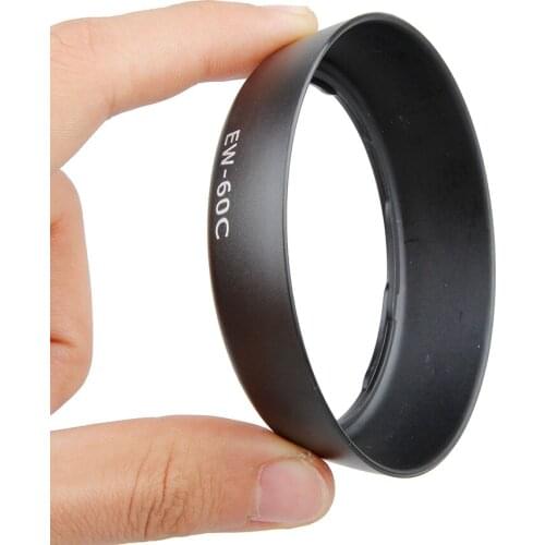 DSLR Camera Lens Hood Bayonet EW-60C EW60C for Canon EF-S 18-55mm f/3.5-5.6 IS II 58mm Lens