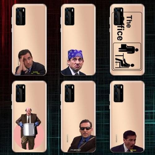 The Office Phone Case Transparent for Huawei P honor 8 10i 20 30 40 smart 2019