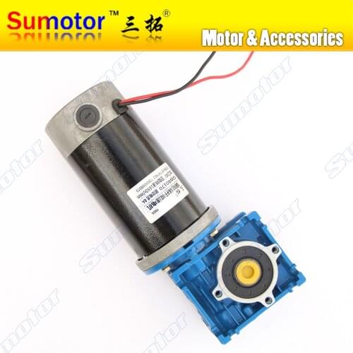 GW80170 DC 12V 15A, 24V 8A gear box Reducer Electric worm geared motor High power Large big torque Low speed Industry machinery