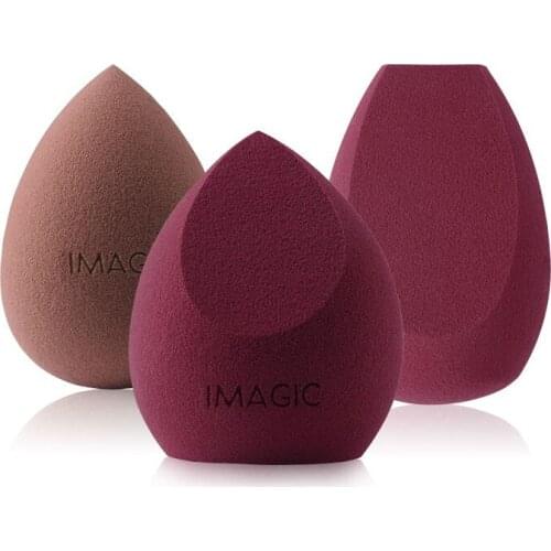 IMAGIC Makeup Mixer Soft Water Sponge Puff Professional Makeup Puff Sponge for Foundation Cream Concealer Makeup 3 Pack