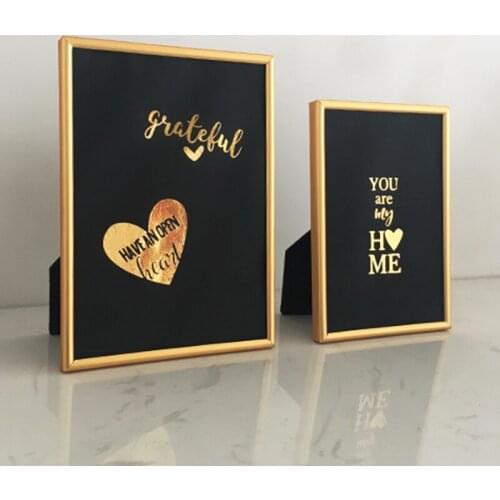 Exquisite Metal Picture Frame Poster Frame Classic Photo Frames For Wall Hanging A4 Copper Certificate Frame VCC