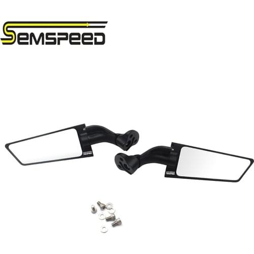Left Right Motorcycle Newest Side Mirrors Modified Wind Wing Adjustable Rotating Rearview Mirror Fit For Kawasaki ZX6R 2003 2004