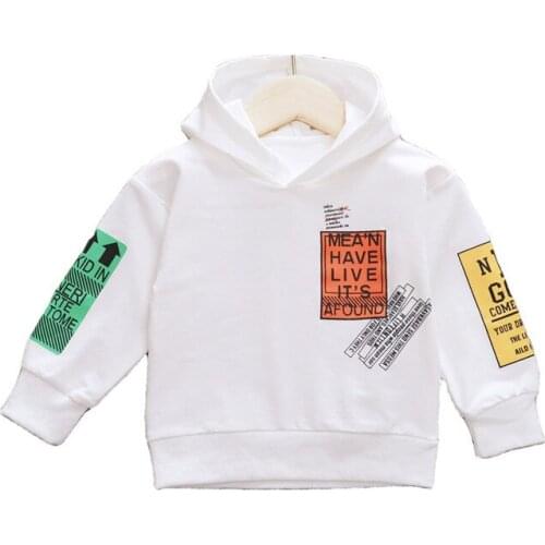 Fashion Children Clothes Spring Autumn New Baby Girl Clothing Boys Letter Casual Hoodies Toddler Cotton Costume Kids Sweatshirts