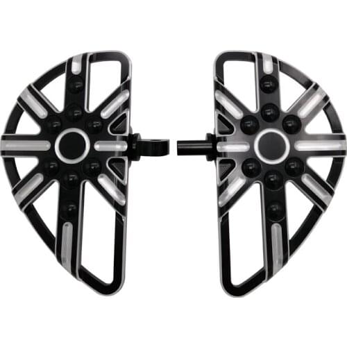 Motorcycle Rear Footrest Foot Pegs Passenger Pedal CNC Cut For Harley Sportster XL883 XL1200 Touring Road King Dyna Fat Bob FXDB