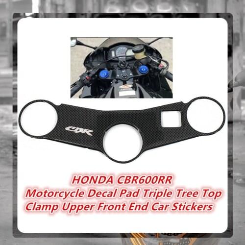 For HONDA CBR600RR CBR 600RR 2003 2004 Motorcycle Decal Pad Triple Tree Top Clamp Upper Front End Car Stickers