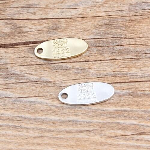 New Style 50pcs/lot Mix Alloy golds/SIlver Tone Cartoon Oval Shape Numeral Pendants Charms diy Jewelry decoration materials