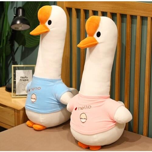 Lovely Simulation Big Goose Toys Plush Stuffered Dolls Soft Bed Pillow Sofa Cushion Kids Birthday Gifts