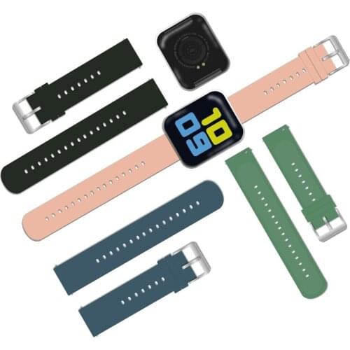 20mm Soft Silicone watch strap for Samsung Gear S2 Galaxy Watch 3 41mm Smart watch band bracelet for Huawei Watch GT2 GT 42mm
