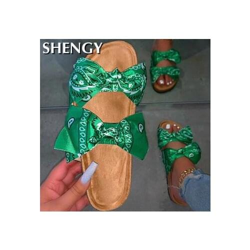 2020 Women Summer Slippers Bow Office Sandals Slipper Indoor Outdoor Flip-flops Beach Shoes Female Fashion Shoes Dropship