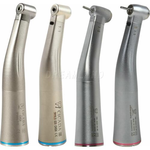 Dental Clean Head System Internal Spray 1:1/1:5 High Brightness Fiber Optic Contra Angle Handpiece fit NSK X95 Dental Equipment