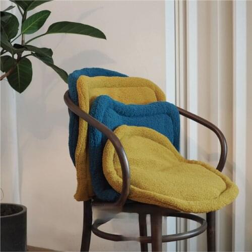 Nordic Constant Temperature Teddy Fluff Soft and Warm Simple Ins Style Chair Cushion Tatami Cushion