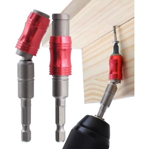 1/4'' Hex Shank Magnetic Screwdriver Bit Holder Extension Bar 20 Degree Angle Adjustable Direction for Screwdriver Extension