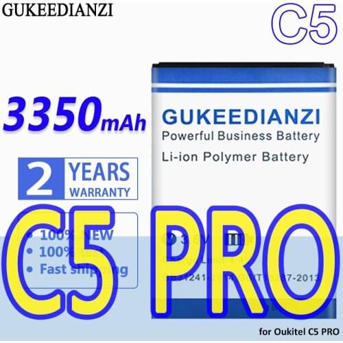 High Capacity GUKEEDIANZI Battery C5 3350mAh for Oukitel C5 PRO C5PRO