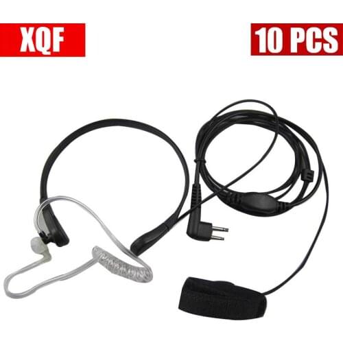 XQF 10PCS Earpiece Headset for Motorola GP88 300 2000 CT150 P040 PRO1150 SP10 XTN500 Walkie talkie