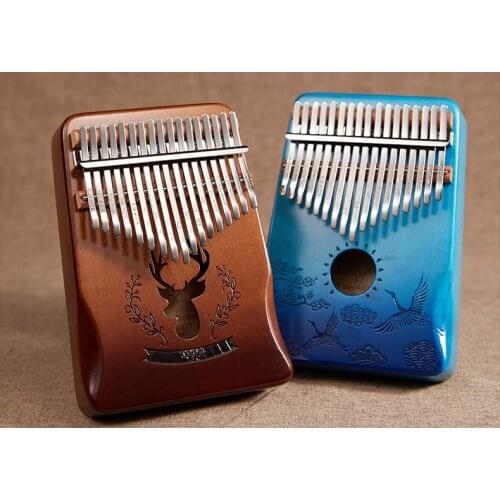 003 Kalimba 17 Keys Thumb piano mahogany Piano High Quality wood Musical Instruments Music Box gift