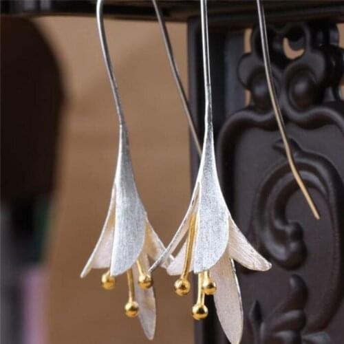 1 Pair Newest Lady Colorful Elegant Women Crystal Flower Colorful Drop Long Dangle Wedding Earrings Jewelry