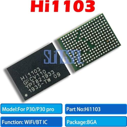 1pcs/lot 100% Original HI1103 For Huawei P30/P30 pro WiFi/BT Wi-Fi IC Chip