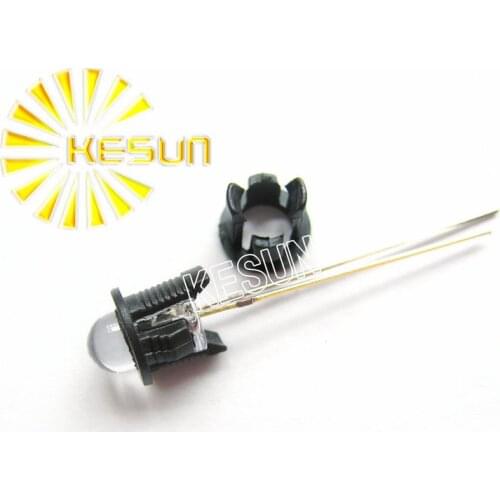 1000PCS x 5mm Led Holder Plastic Black LED Connector Long Short Leg Buckle led Bezel Holder for 5mm Light-emitting Diode