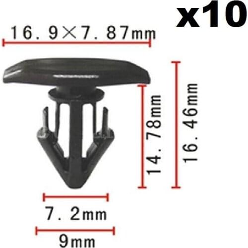 10x Nylon for Toyota Cowl Panel Retainer Rivet Clips Celica Supra 90467-10146