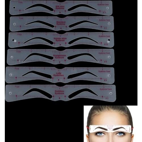 12 Styles Makeup Tools Eyebrow Stencil Grooming Shaper Template Makeup Tools Stickers eyebrow shaper cosmetic tool