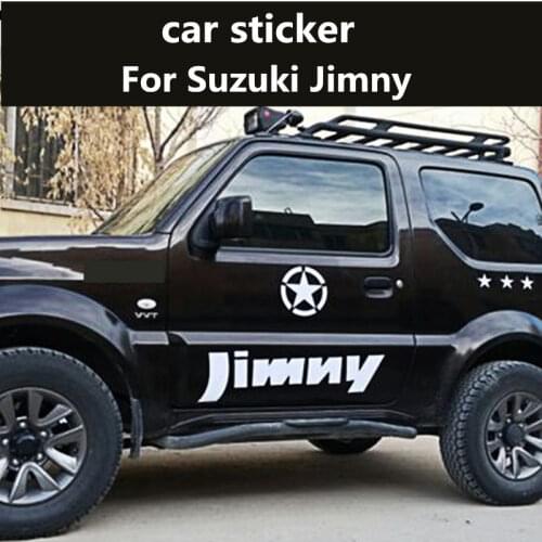 2pcs For Suzuki Jimny Off-Road Full Car Sticker Body Refit Lahua JIMNY Car Door Star Sticker Decorative Sticker
