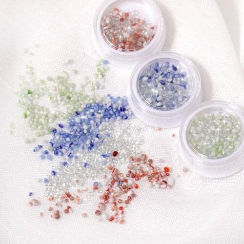 3g/Box Irregular Transparent Blister Marble Beads For Handmade DIY Jewelry Making Accessaries Resin Casting Tools