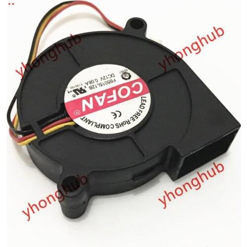 COFAN FB5015L12B DC 12V 0.08A 50x50x15mm 3-Wire Server Blower Fan