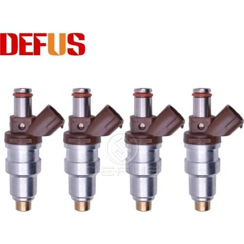DEFUS 4PCS Automobiles Fuel Injector For RZJ95 3RZ OEM 23250-75050 23209-79095 Injection Nozzle Assy Parts Car-styling