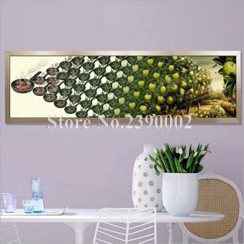 Beefsteak & Fruit Tree 5d Diy Diamond Painting Cross Stitch Set Full Rhinestone Landscape Diamond Embroidery Mosaic Arts Crafts
