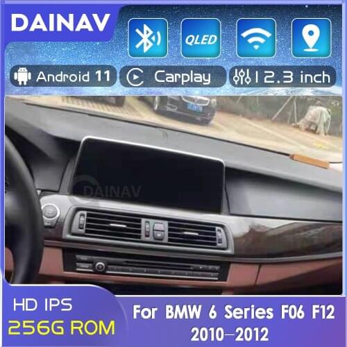 12.3 Inch 256G Android 11.0 For BMW 6 Series F06 F12 2010-2012 Car Radio System GPS Navigation Multimedia Player Stereo Receiver