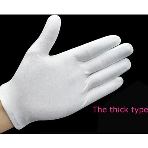 12 Pairs White Inspection Cotton Lisle Work Gloves Coin Jewelry Lightweight New