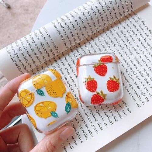 Bluetooth Earphone Cases Wireless Headphones Protective Cover Anti-fall for Airpods Case Transparent Cover With Pattern