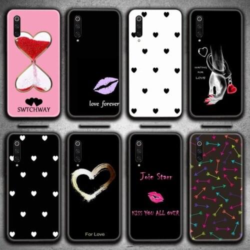 HOTCASHOP Hourglass Love Heart Phone Case for Xiaomi Mi Note 10 Lite Mi 9T Pro xiaomi 10 10 CC9 Pro