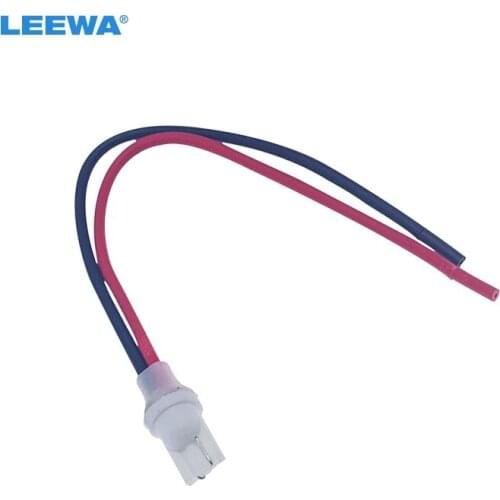 FEELDO Auto T10 Socket Holders Male With Wire T10 Car Headlight Assembly Male Socket Plug Adapter Wire Connector